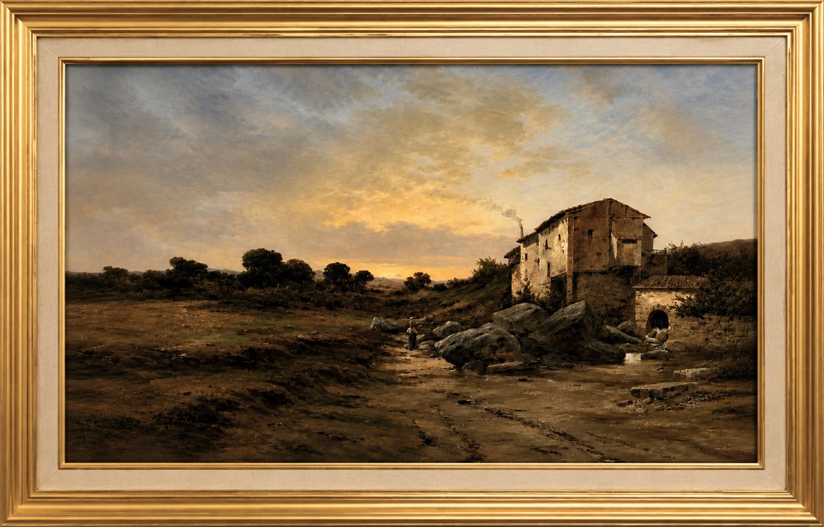 Ecole Espagnol Du XIXe Siècle G. F. Díez Peintre Actif A La Fin Du XIXᵉ -photo-2