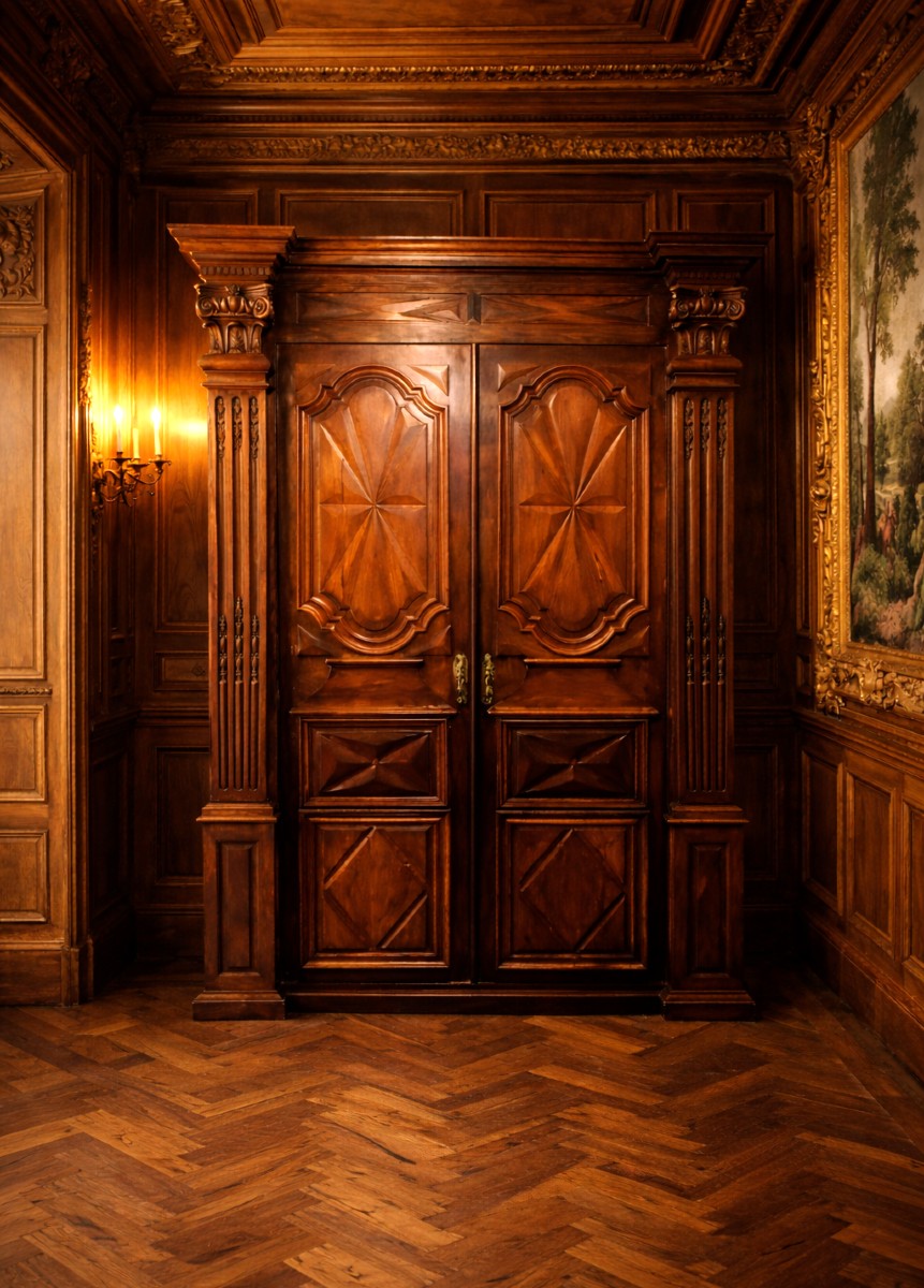 Armoire à Pilastres de la Fin du  XVIIIe Siècle-photo-2