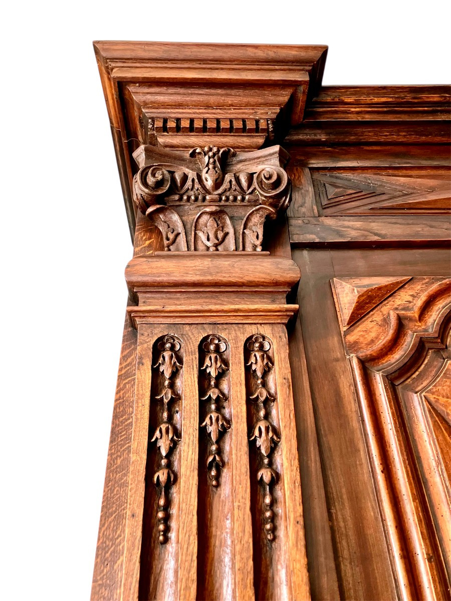 Armoire d'Entrée à Pilastres de la Fin du  XVIIIe Siècle-photo-2