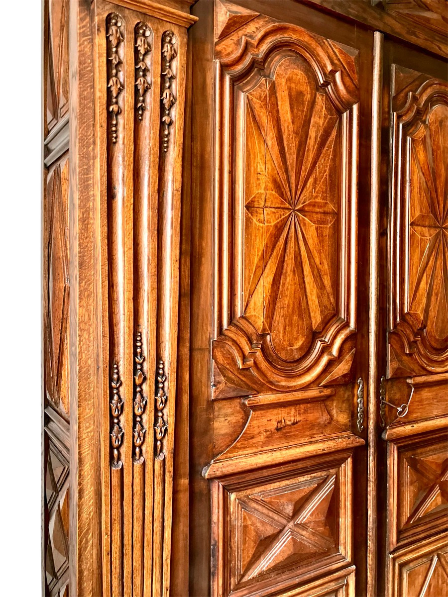 Armoire d'Entrée à Pilastres de la Fin du  XVIIIe Siècle-photo-4