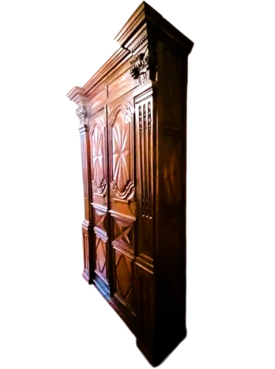 Armoire d'Entrée à Pilastres de la Fin du  XVIIIe Siècle-photo-8