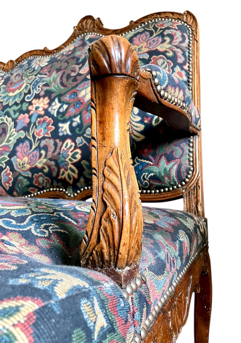 Petit Canapé Louis XV  Vers 1740-photo-1