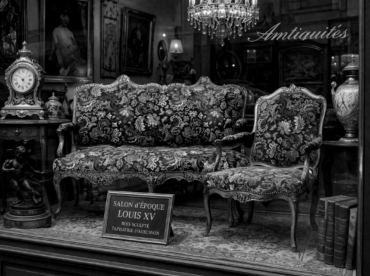 Petit Canapé Louis XV  Vers 1740-photo-6