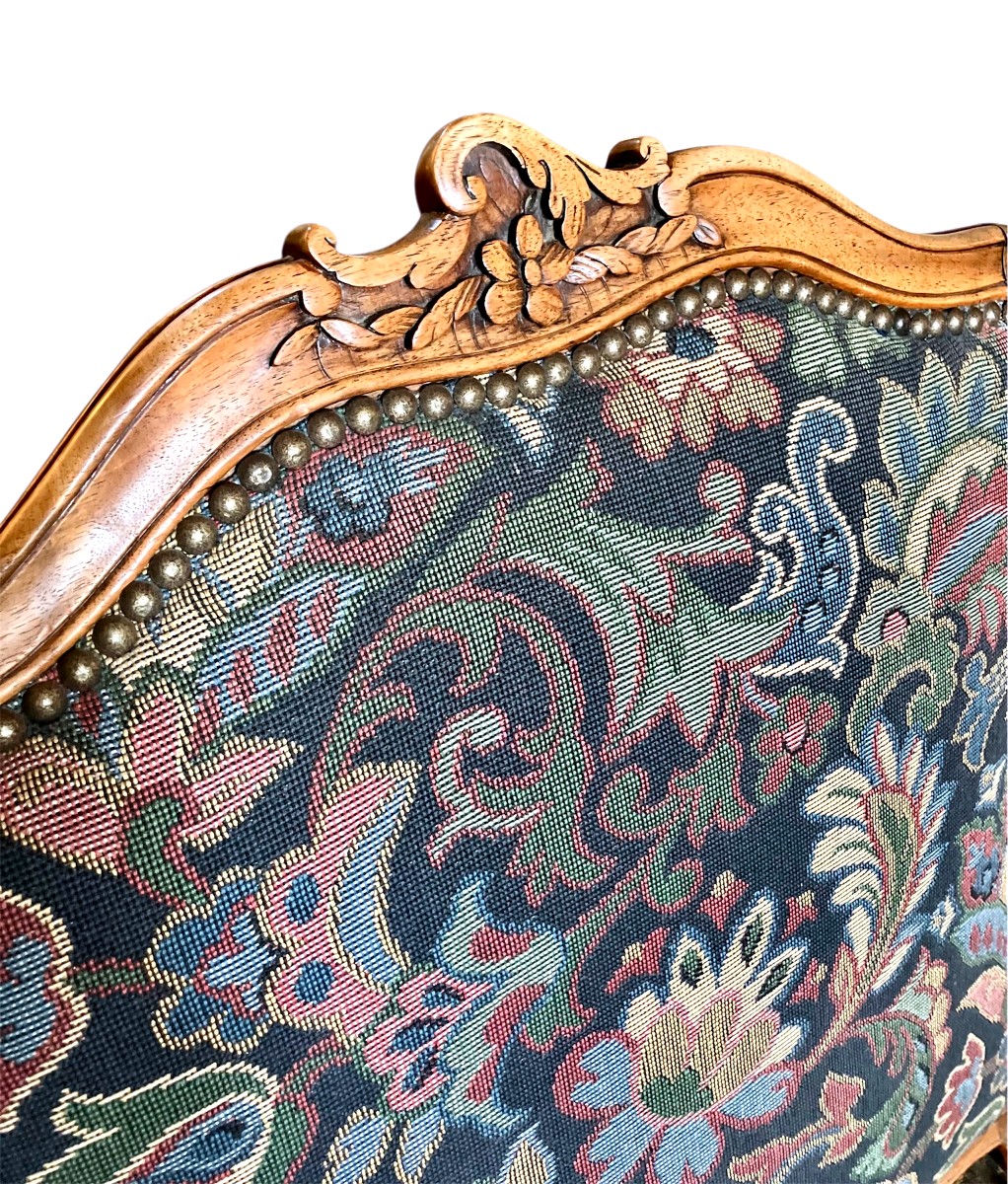 Louis XV Queen's Armchair Circa 1750-photo-3