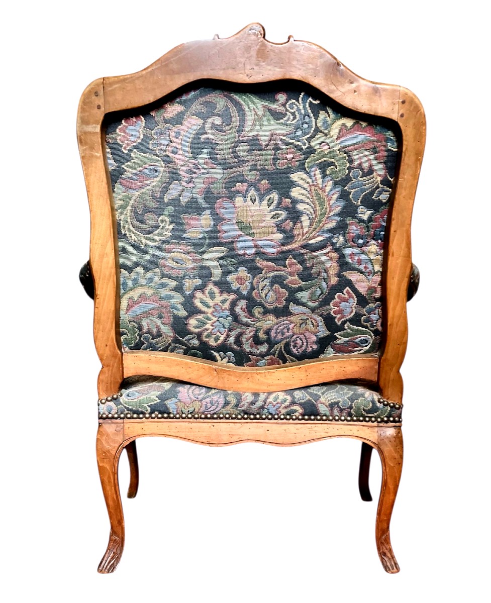 Louis XV Queen's Armchair Circa 1750-photo-1