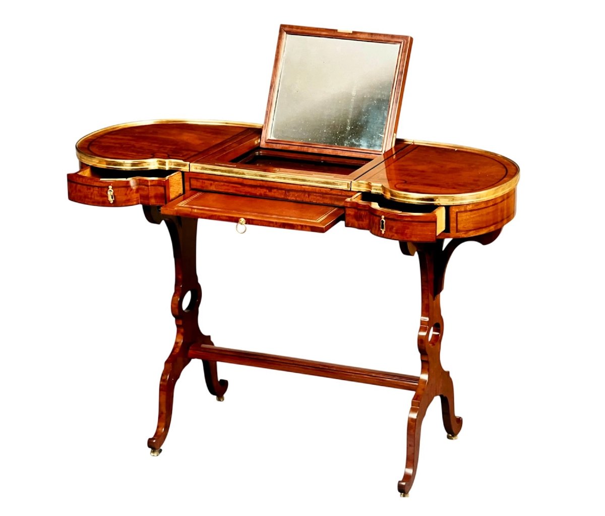 Louis XVI Transformation Table Attributed To François-antoine Canabas Dit Gengenbach.-photo-1