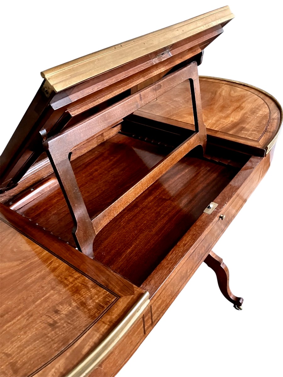 Louis XVI Transformation Table Attributed To François-antoine Canabas Dit Gengenbach.-photo-2