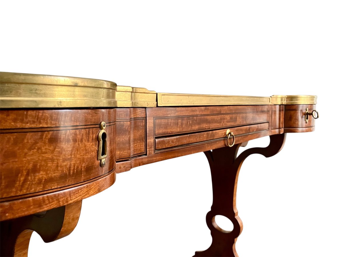 Louis XVI Transformation Table Attributed To François-antoine Canabas Dit Gengenbach.-photo-5