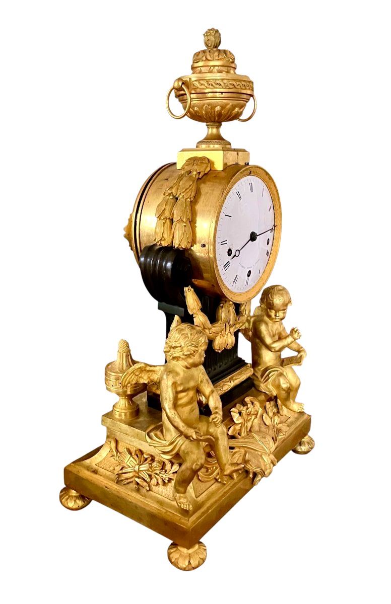 Pendule Louis XVI Par Frédéric Duval-photo-2