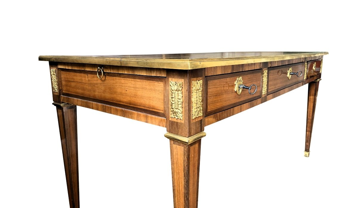 Louis XVI Flat Desk Stamped Jean Caumont (1736-1800)