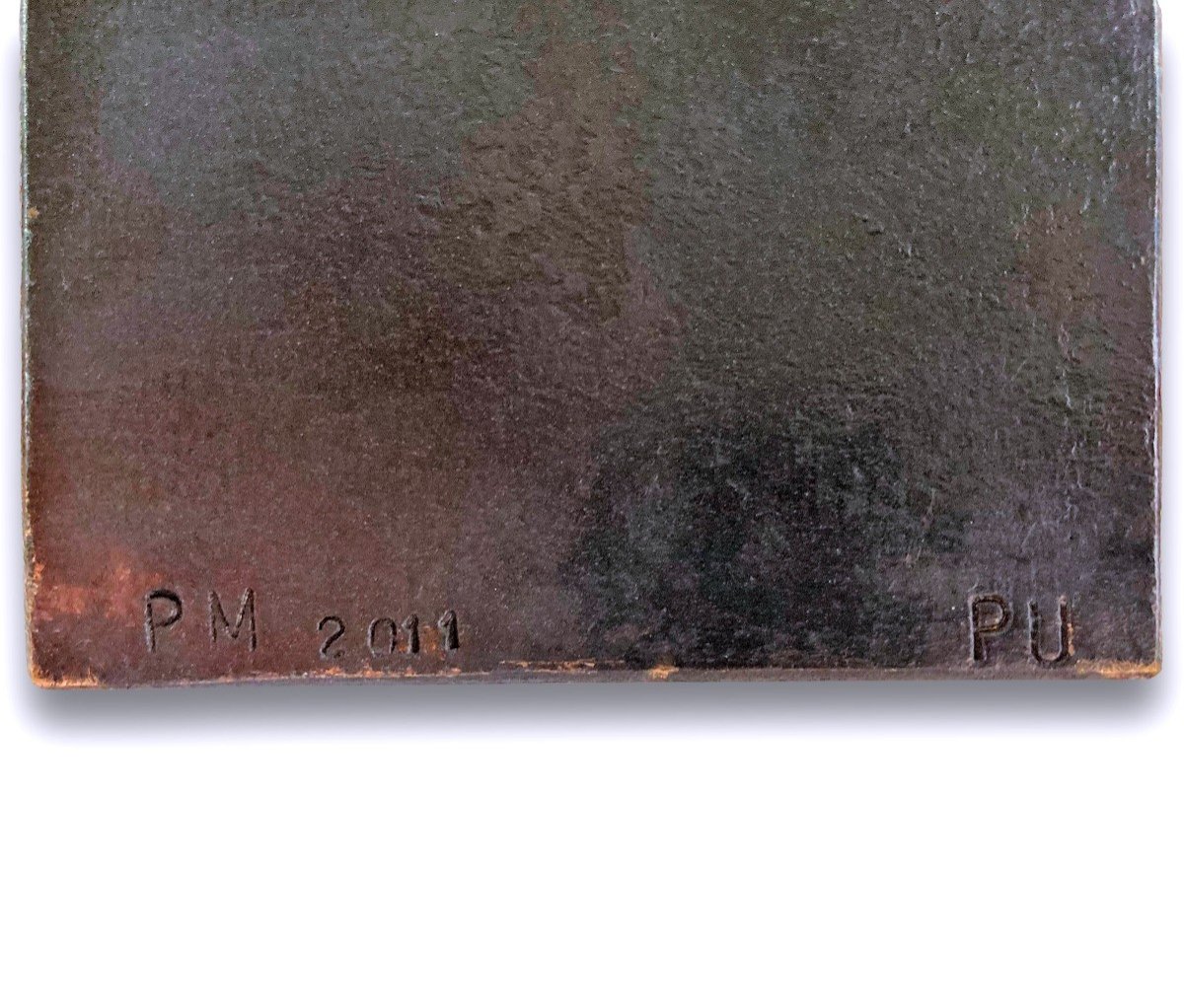 Pierre Masbanaji Bronze With Black Patina Signed Dated-photo-5