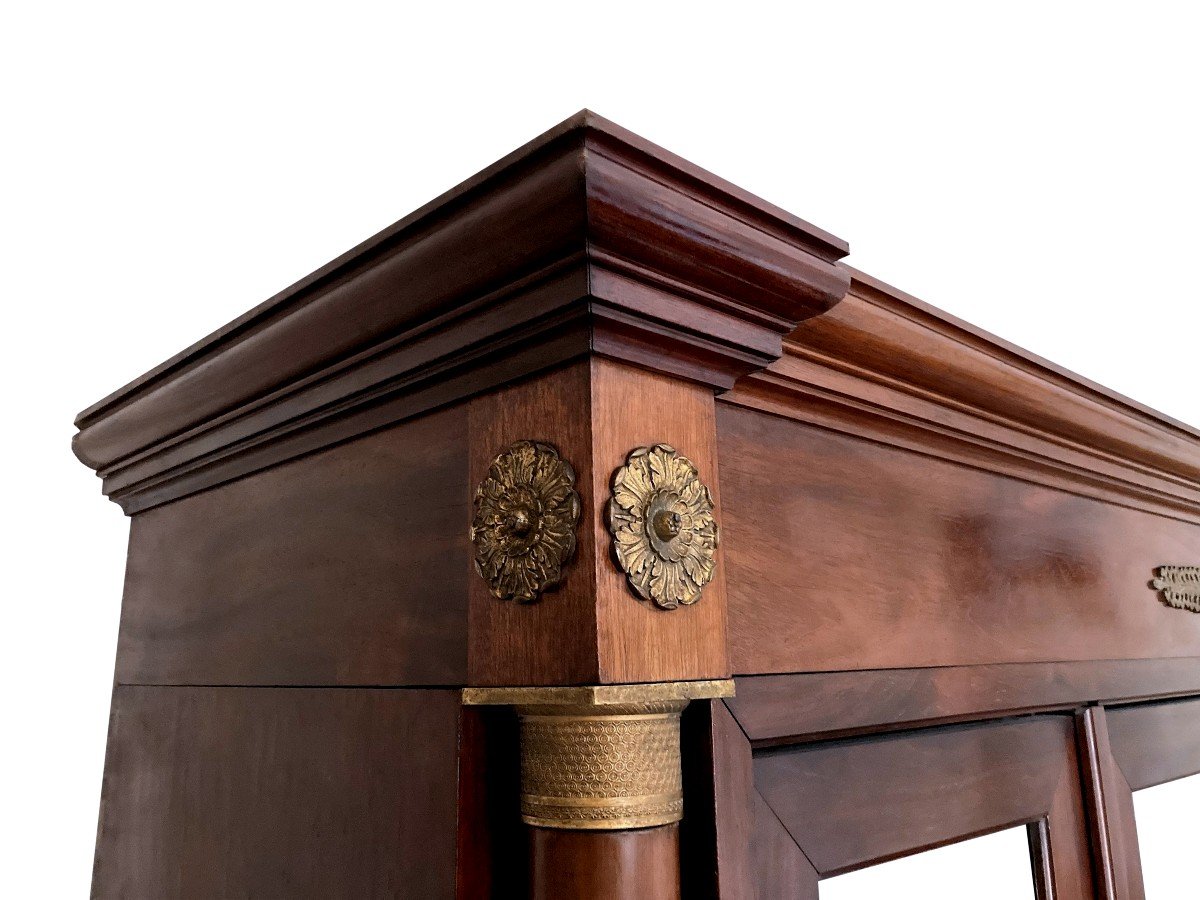 19th Century Empire Style Mahogany Wardrobe