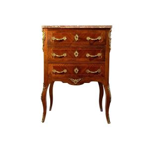 Small Louis XV Style Commode From The 19th Century