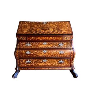 Small 18th Century Scriban Chest Of Drawers 