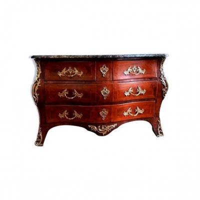 Tombeau Chest Of Drawers Stamped Jean-charles Ellaume 18th Century