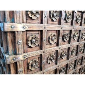 19th Century Gujarat Carved Dow Chest