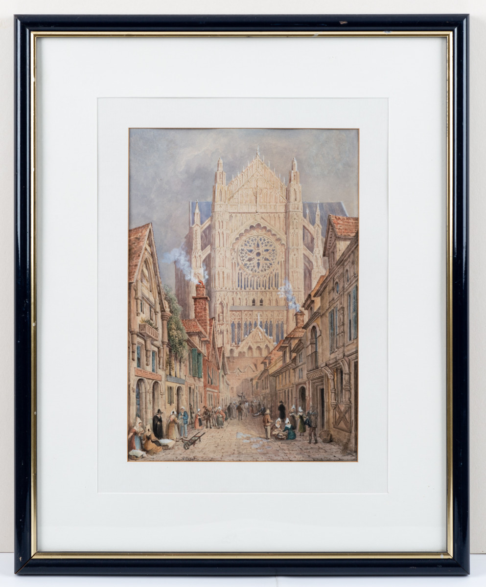 François-étienne Villeret, Animated View At The Foot Of The Saint-pierre Cathedral In Beauvais (oise)