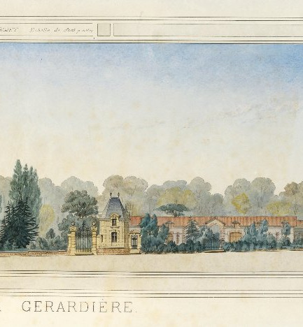 Dessin architecte François Bourgoüin Projet de dépendances La Gérardière Loire-Atlantique 1874-photo-3
