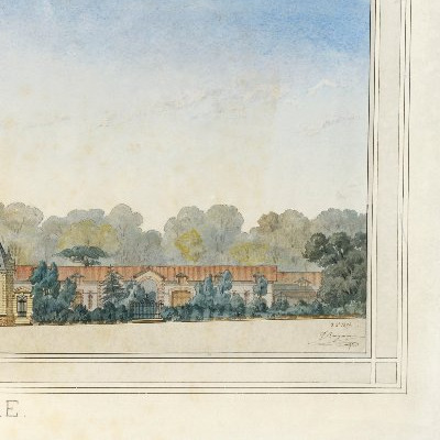 Dessin architecte François Bourgoüin Projet de dépendances La Gérardière Loire-Atlantique 1874-photo-4