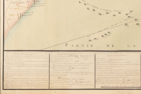 Plan manuscrit de l’attaque des Français et des Espagnols sur Gibraltar en 1782. [Vers 1782].-photo-3