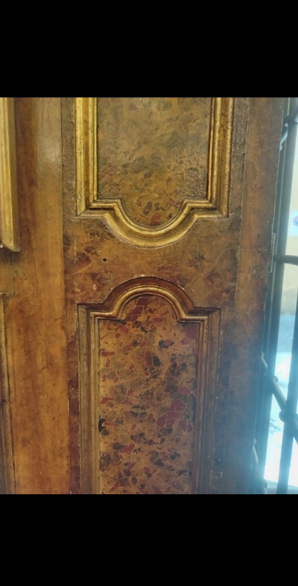 Armoire baroque importante de la fin du XVIIe siècle H306*190*94cm Laque d'origine.-photo-3