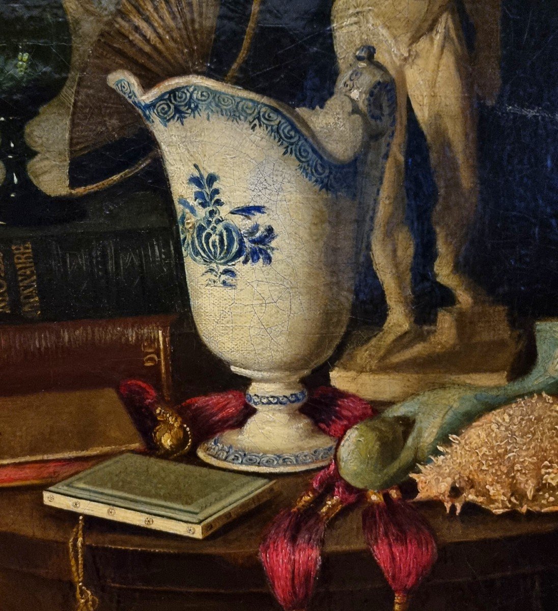 Vanitas Huile Sur Toile 1800 : Une Expression De l'Art Flamand-photo-4
