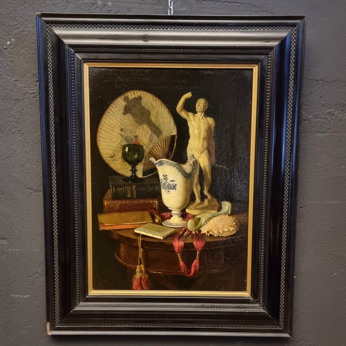 Vanitas Huile Sur Toile 1800 : Une Expression De l'Art Flamand