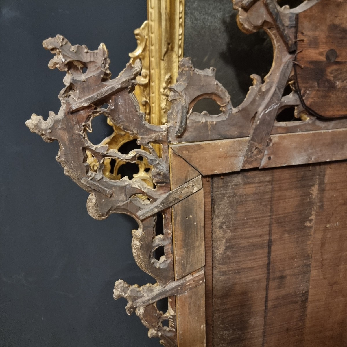 Paire de miroirs vénitiens de 1850 : élégance noble pour intérieurs prestigieux-photo-6