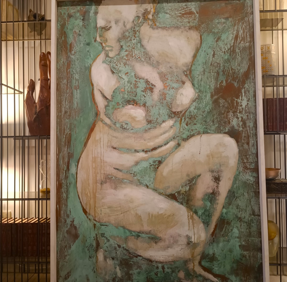 Venus At The Bath By Alessandro La Motta – Masterpiece On Oxidized Copper-photo-4