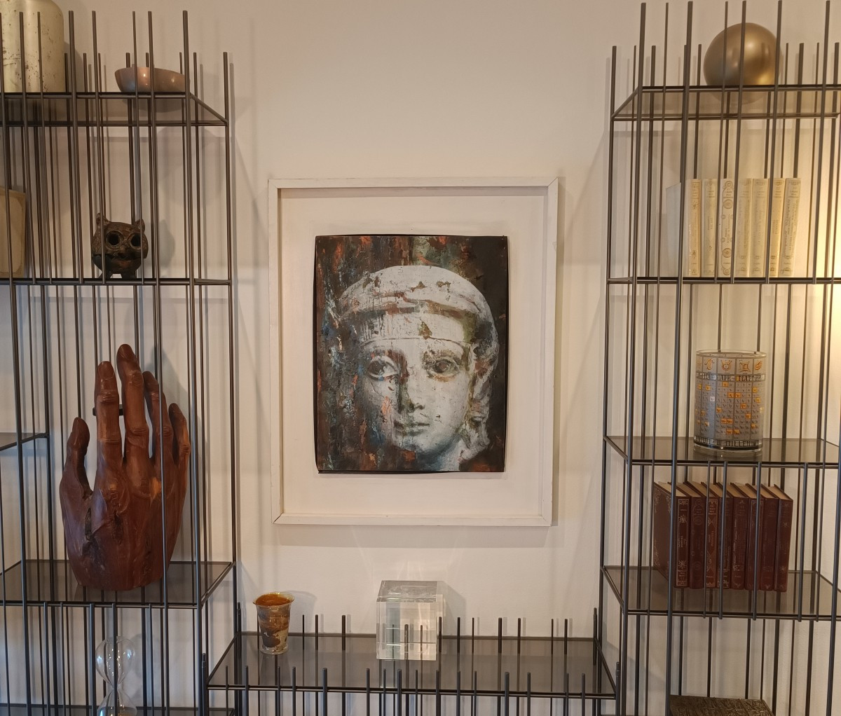 Huile et émail sur cuivre « La Misteriosa » d'Alessandro La Motta-Biennale de Venise-photo-3