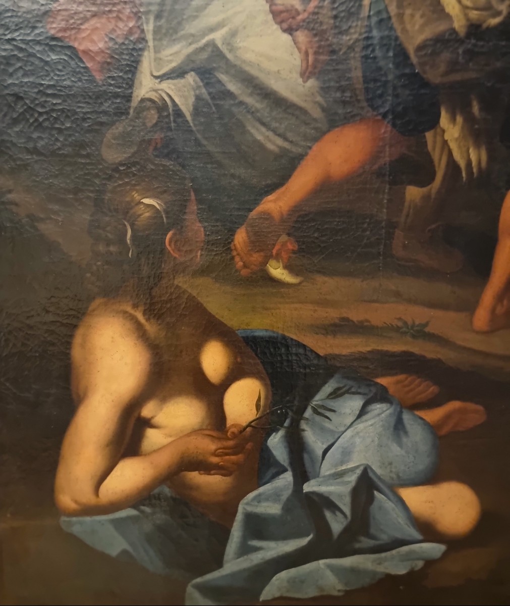 Oil On Canvas Pastoral Scene With Musicians – School Of Francesco Guarini (1611‑1654)-photo-3