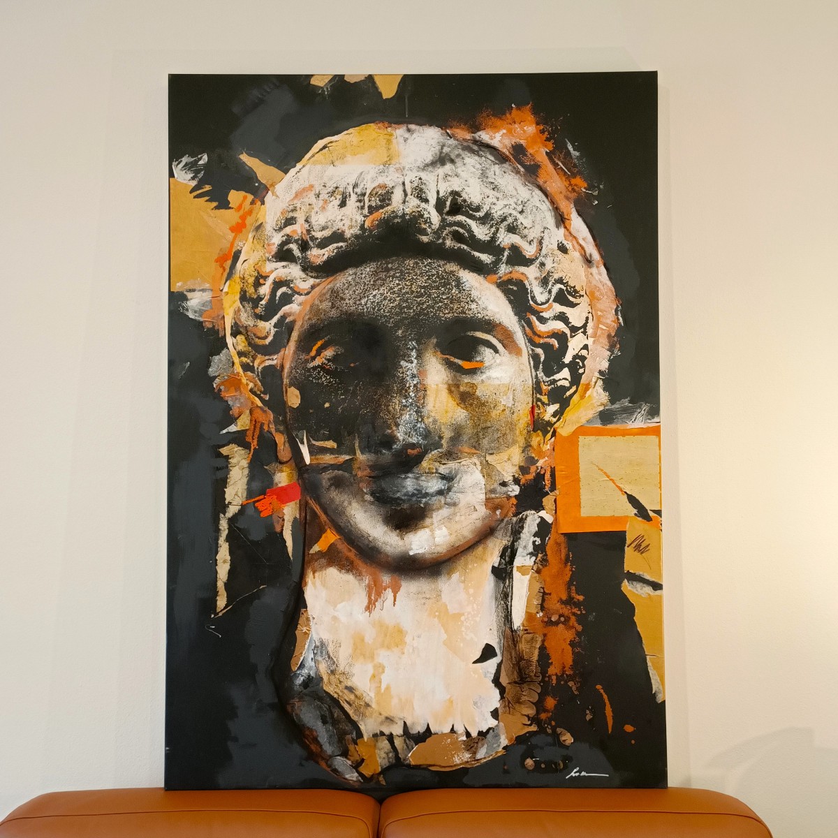 Technique mixte sur toile – Le visage du Vènus-photo-2