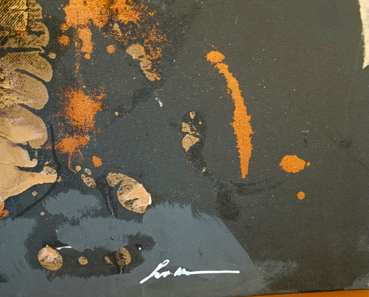 Technique mixte sur toile – Le visage du Vènus-photo-3