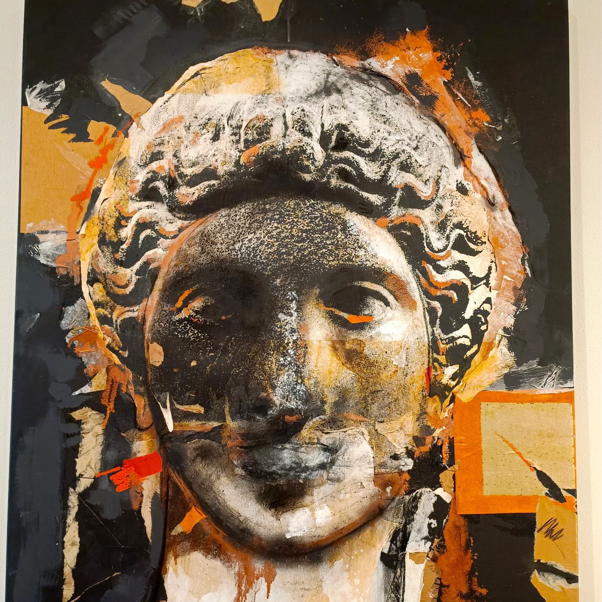 Technique mixte sur toile – Le visage du Vènus