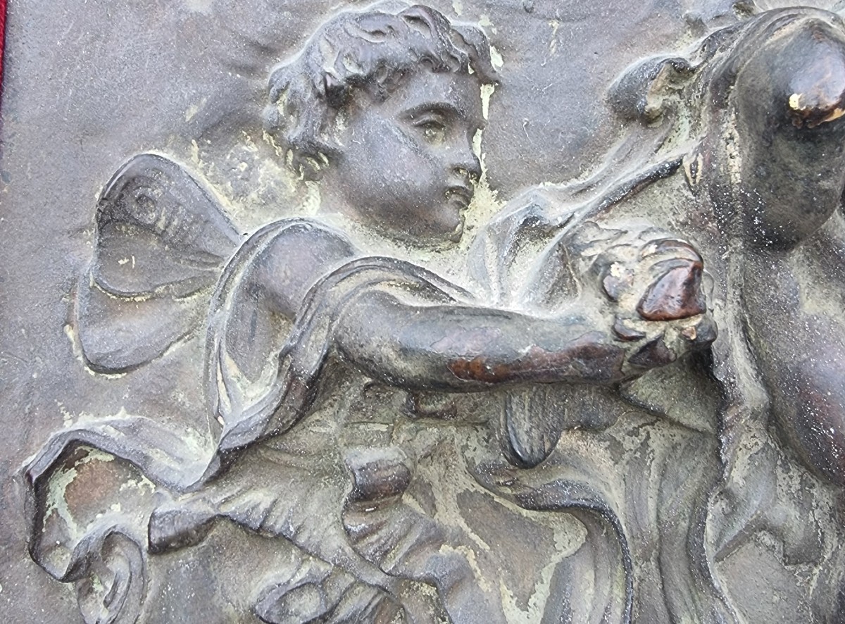 Paire de hauts-reliefs en bronze de 1780-photo-5