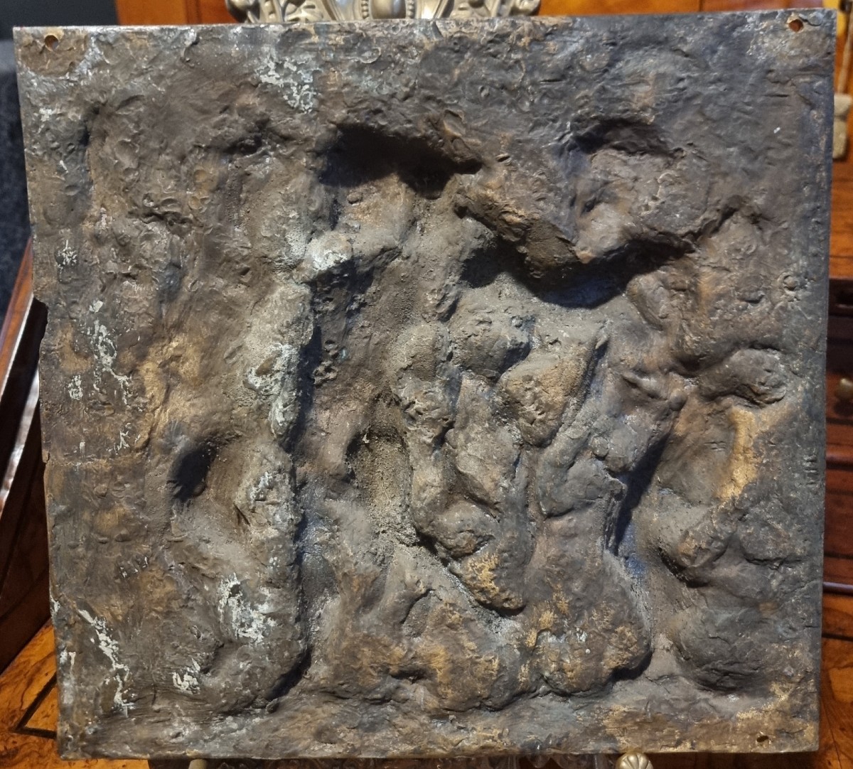 Paire de hauts-reliefs en bronze de 1780-photo-8