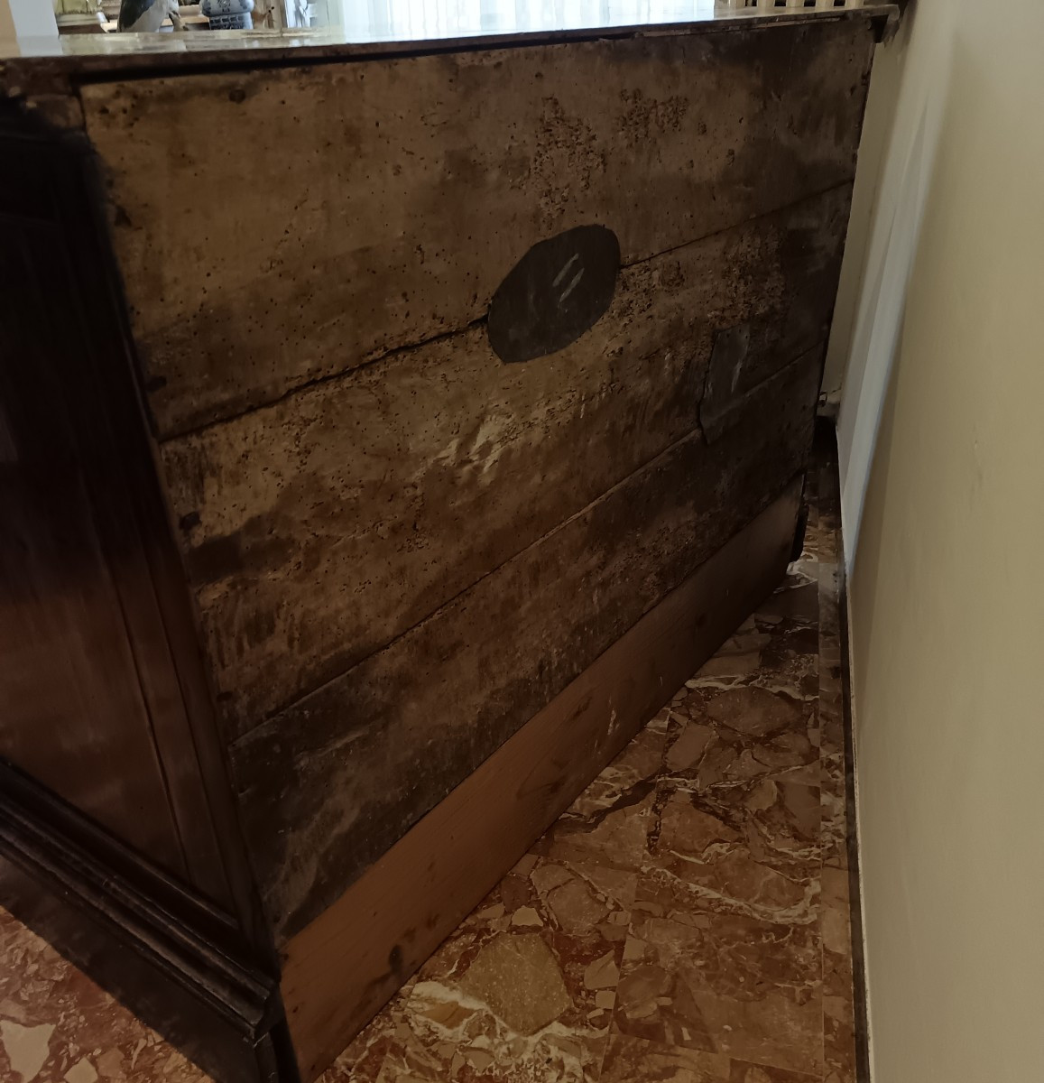 18th-century Chest Of Drawers With 4 Drawers In Blond Walnut Veneer-photo-4