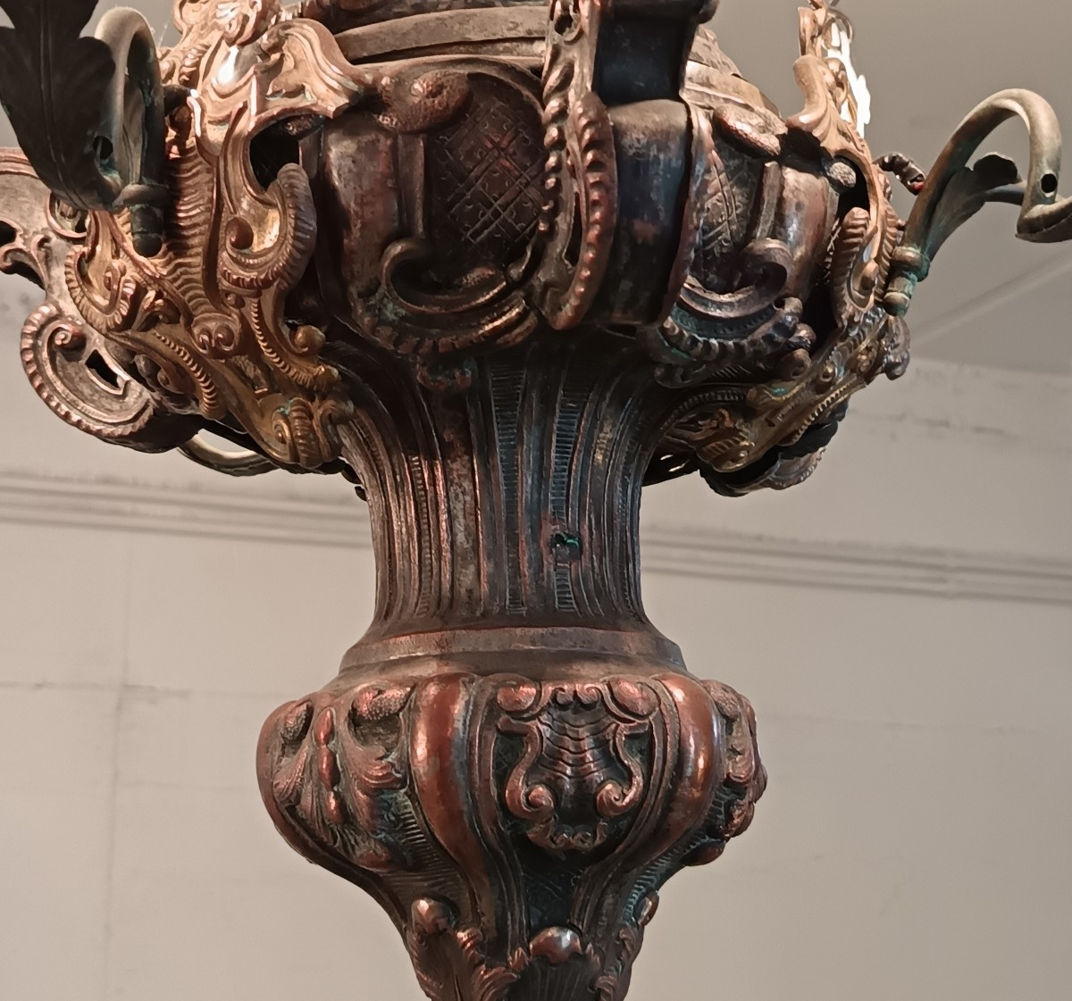 18th-century Six-light Lucerna Chandelier – Rome-photo-3