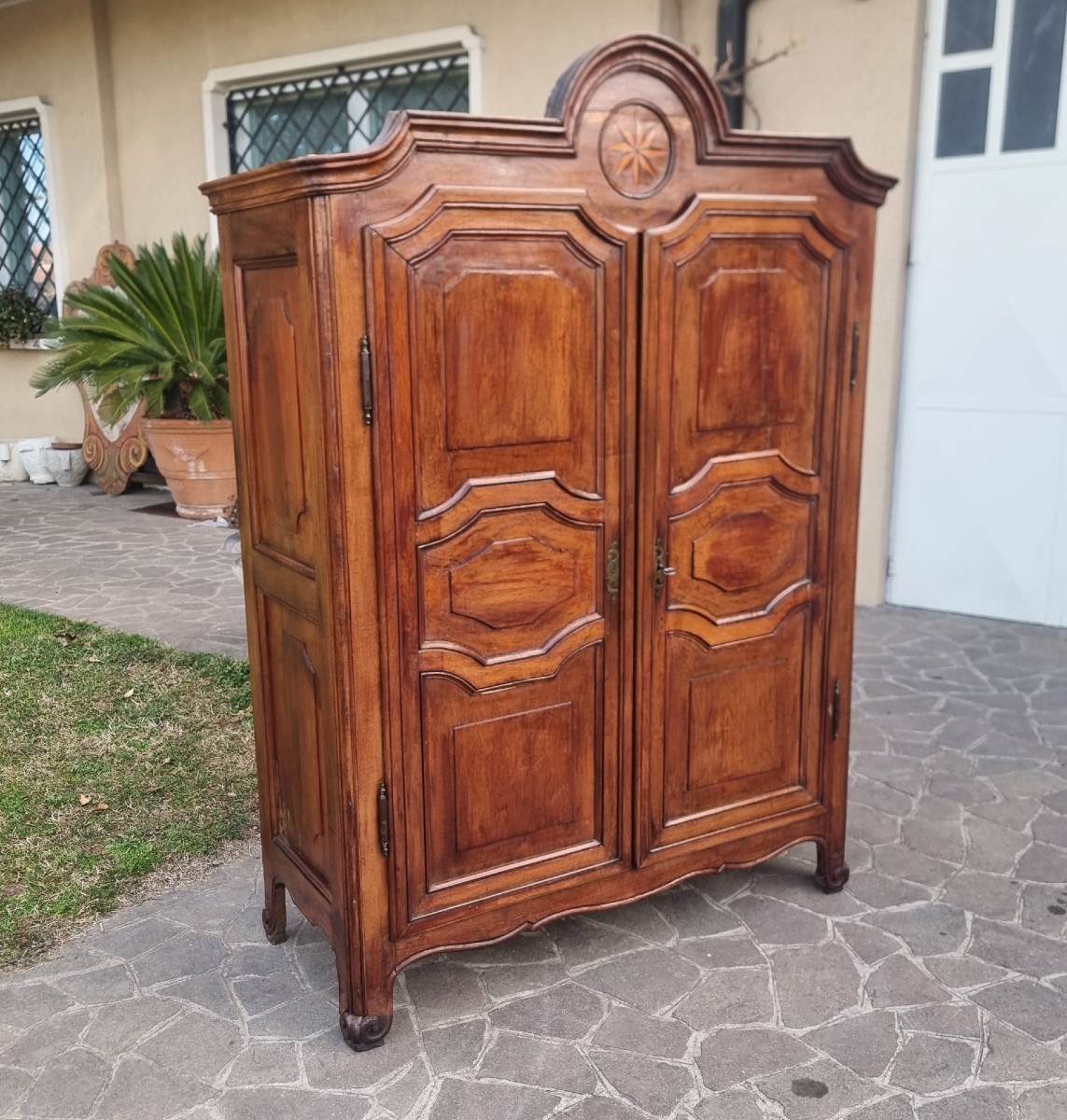 18th Century Piedmontese Oak Wardrobe-photo-3