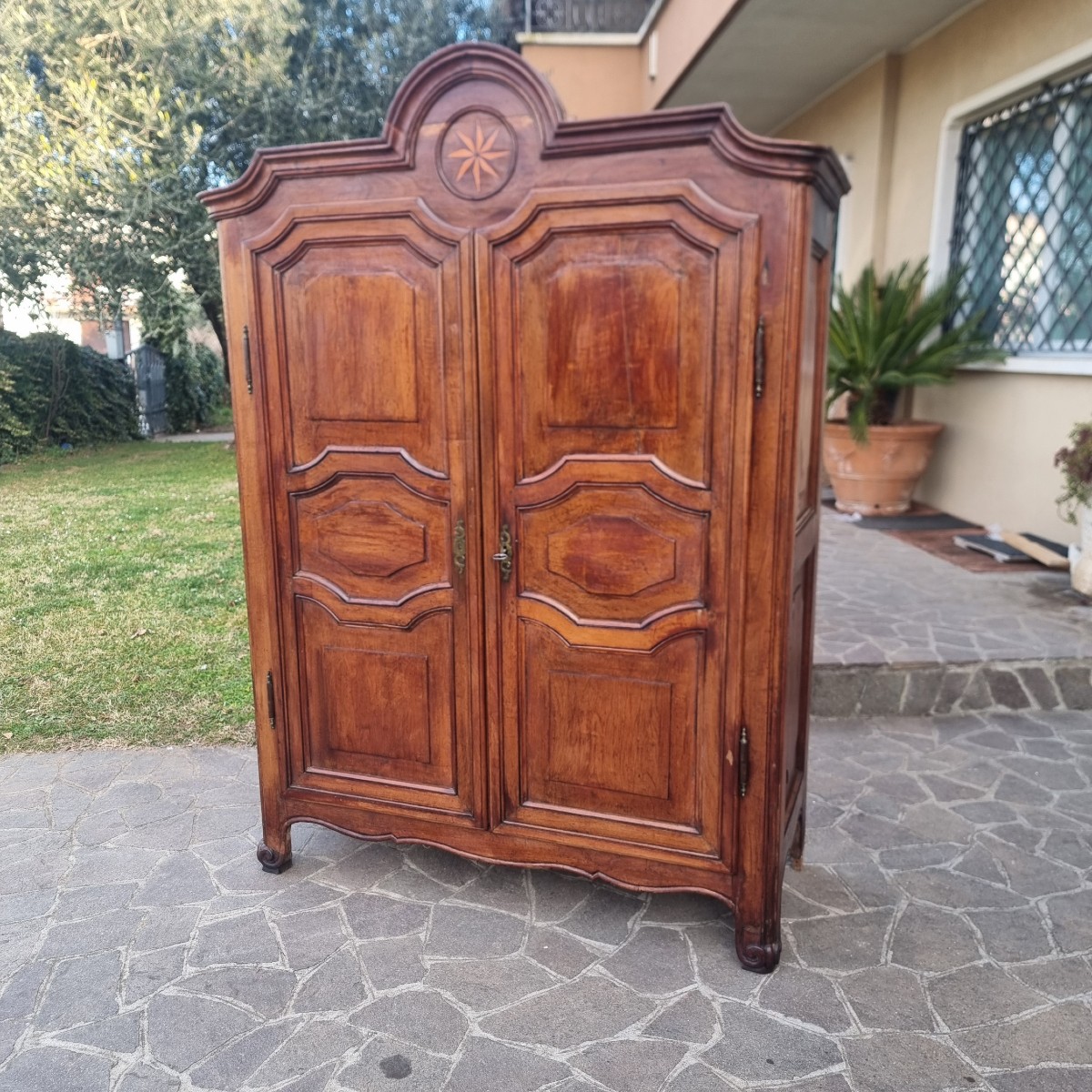18th Century Piedmontese Oak Wardrobe-photo-5
