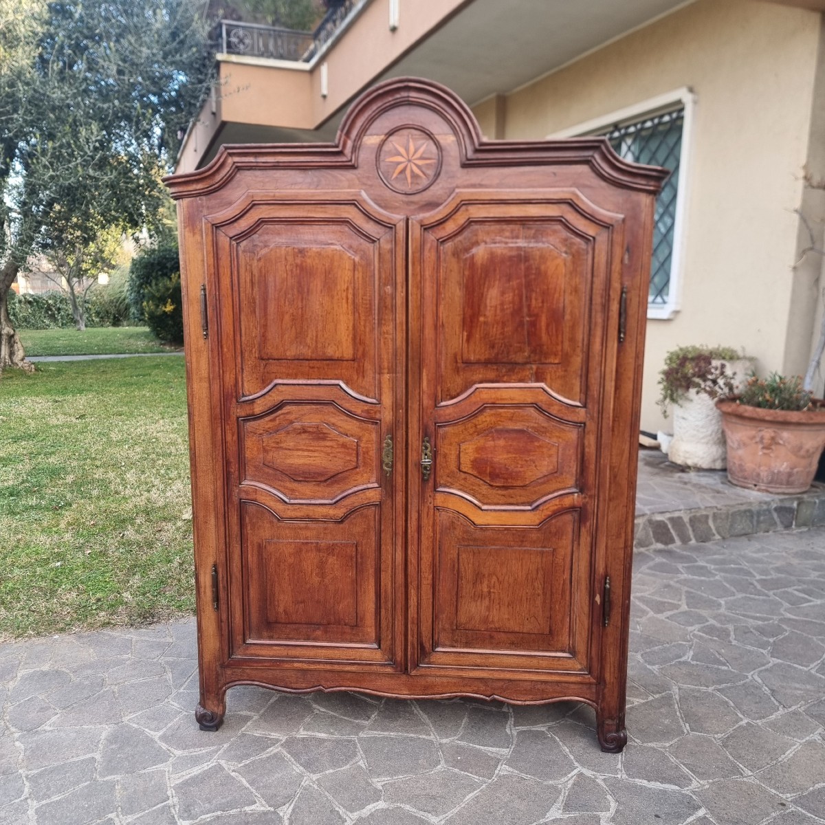 18th Century Piedmontese Oak Wardrobe