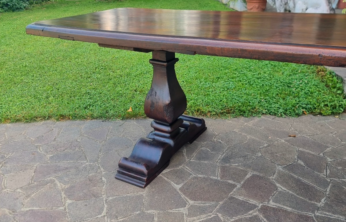 Table monastique en noyer du XVIIe siècle vénitienne -photo-3