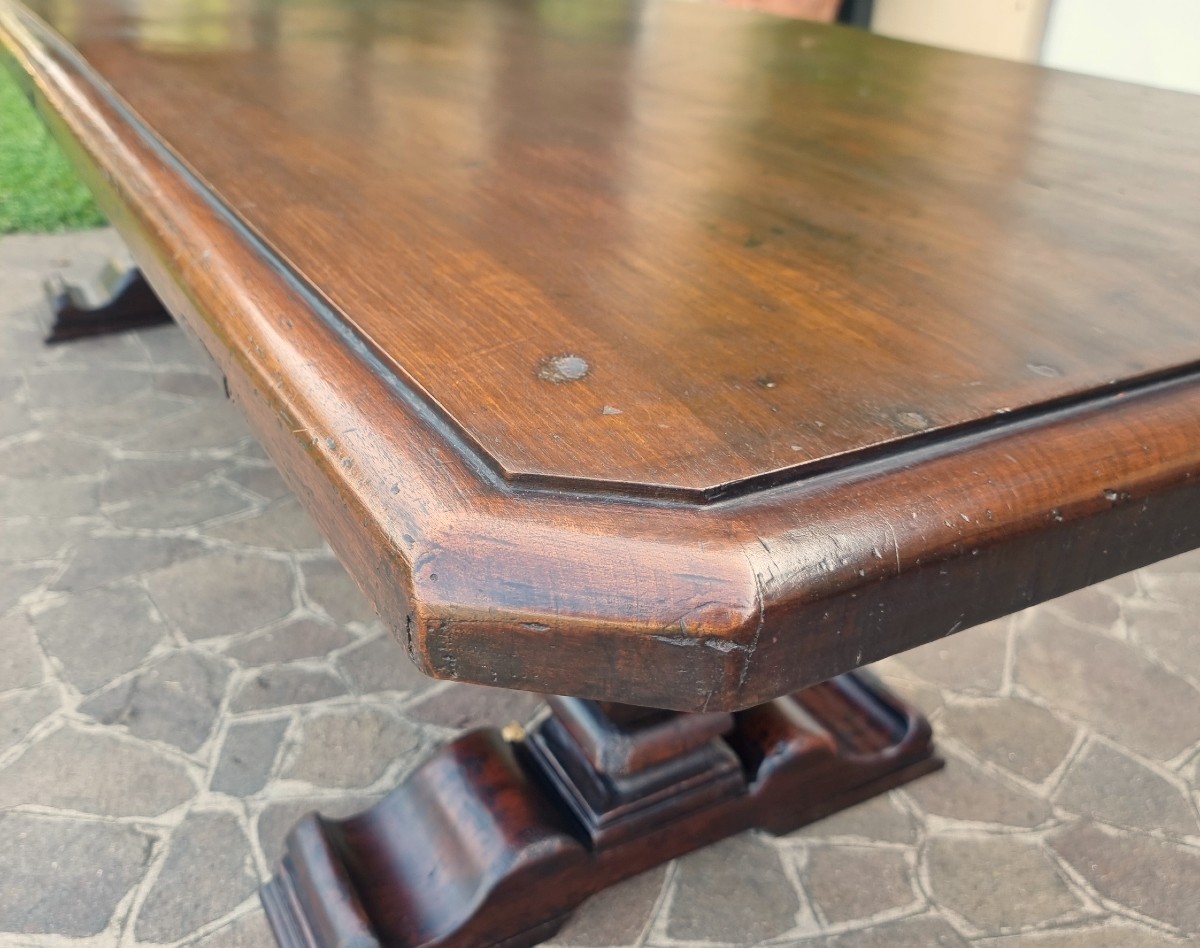 Table monastique en noyer du XVIIe siècle vénitienne -photo-4