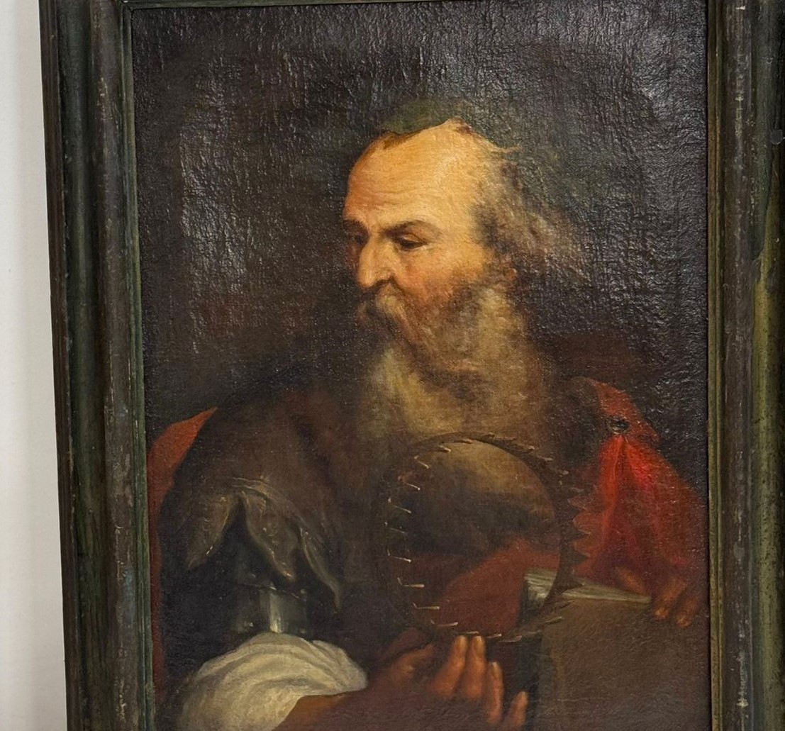 Oil On Canvas Of The 1600s Archimedes Of Syracuse Sphere Of Luca Giordano 1634-1705-photo-4