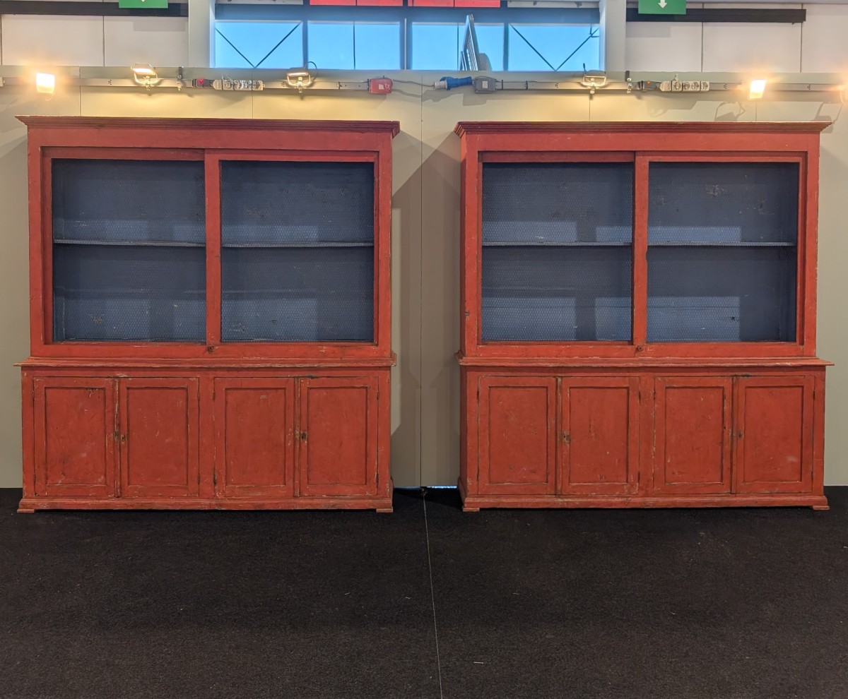 Pair Of Late 19th-century Lacquered Solid Pine Sideboards