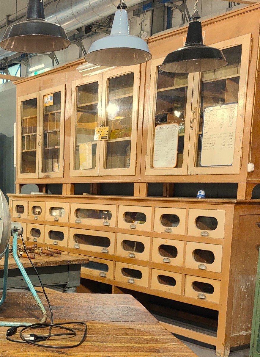 Comptoir de magasin original des années 1940-photo-2