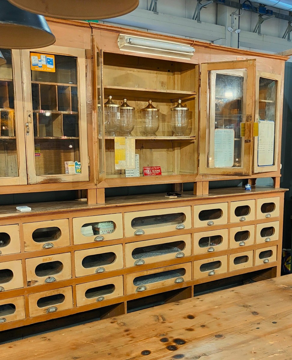 Comptoir de magasin original des années 1940-photo-3