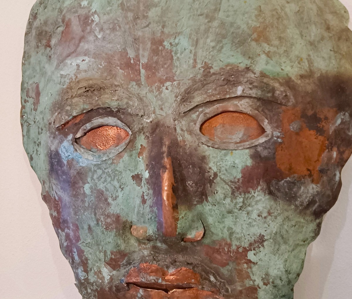 Masque en cuivre 1970 Antoni Clavé-photo-3