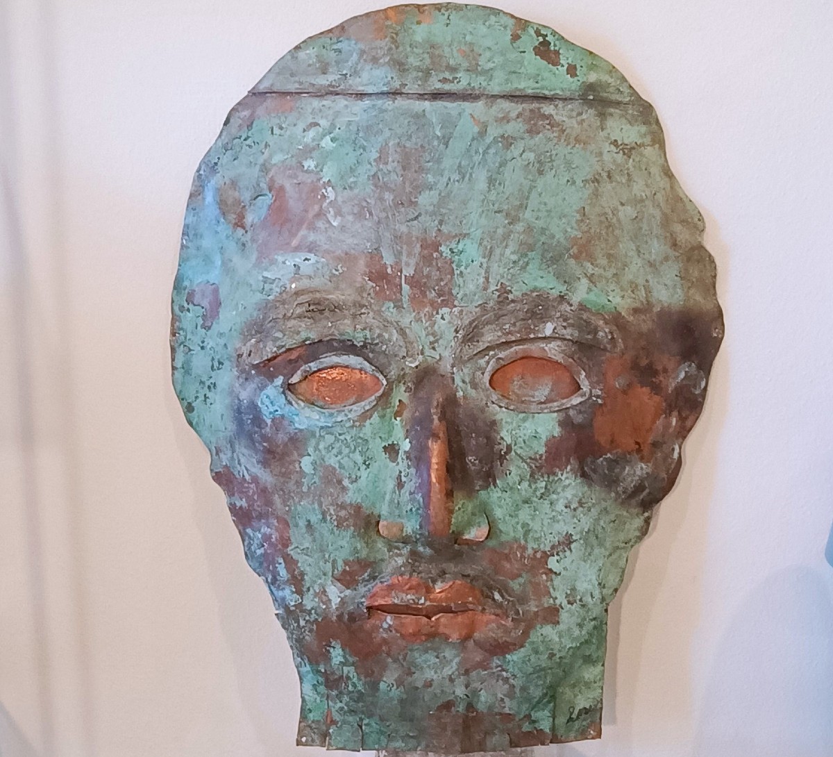 Masque en cuivre 1970 Antoni Clavé-photo-1