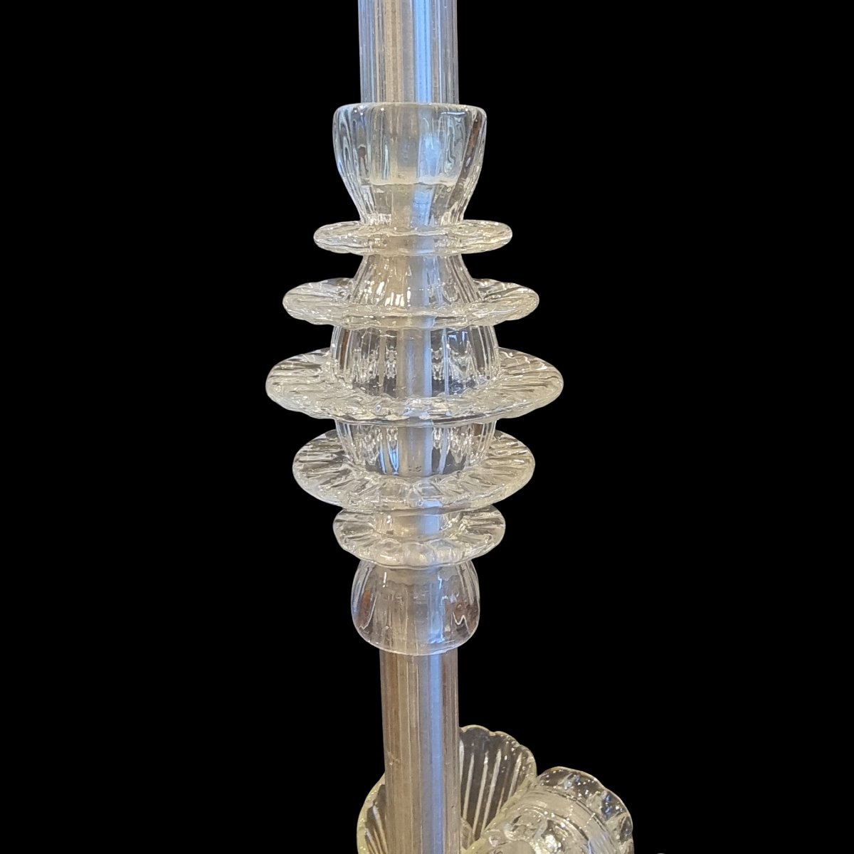 Original 1940 Murano Chandelier By Ercole Barovier-photo-2